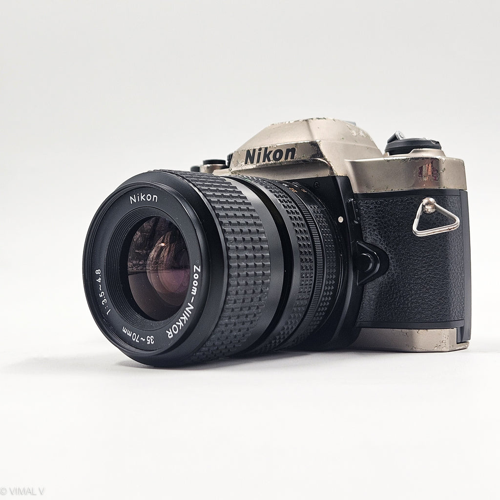 Nikon FM10 + Nikkor 35–70mm f/3.5-4.8 | SLR Film Camera + Lens | Good