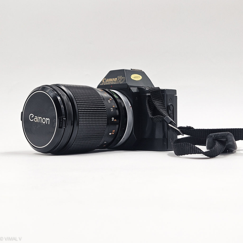 Canon T70 + Canon 135mm f2.5 | SLR Film Camera + Lens | Good