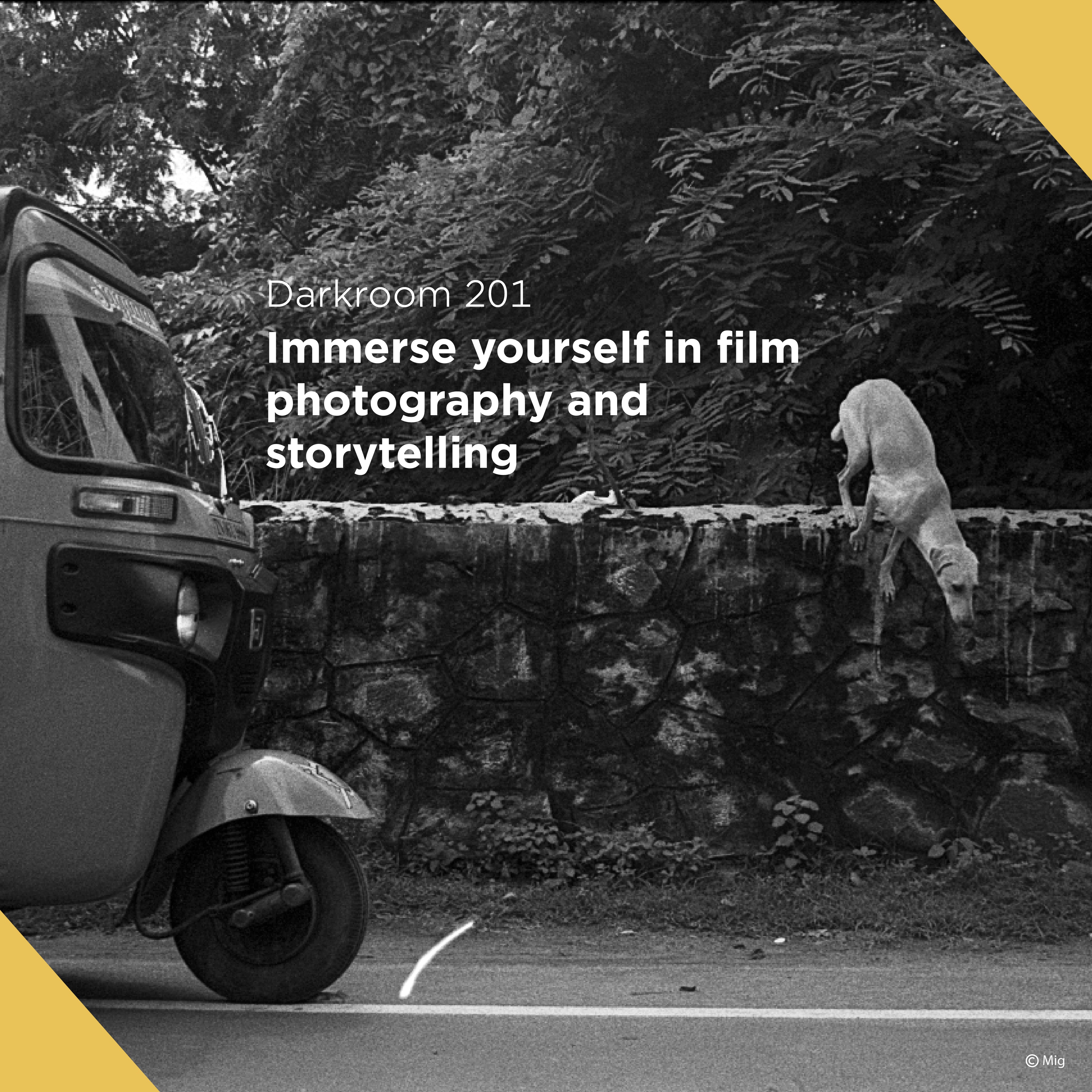 Darkroom 201 - Introduction to Visual Storytelling with BW film