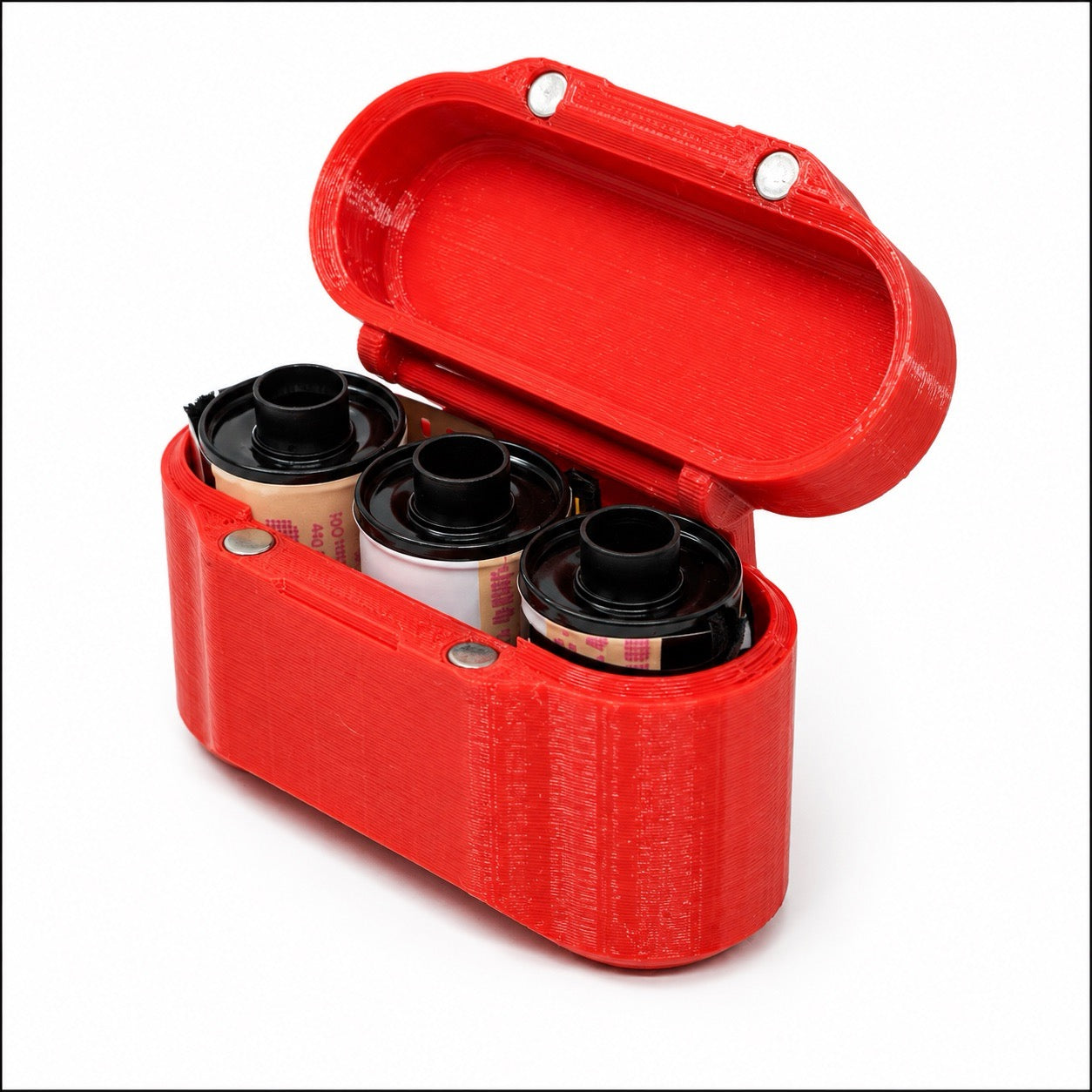 The Film Pod | 3 x 35mm Magnetic Film Roll Case | 3D Printed