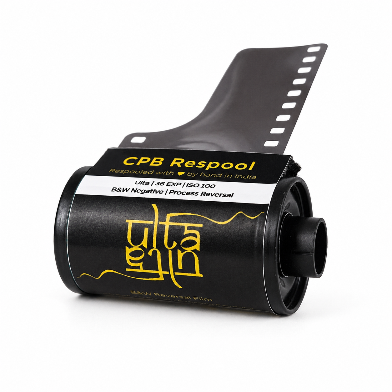 CPB ReSpool Ulta 100 | 35mm B&W Reversal Film Roll | 36 exp
