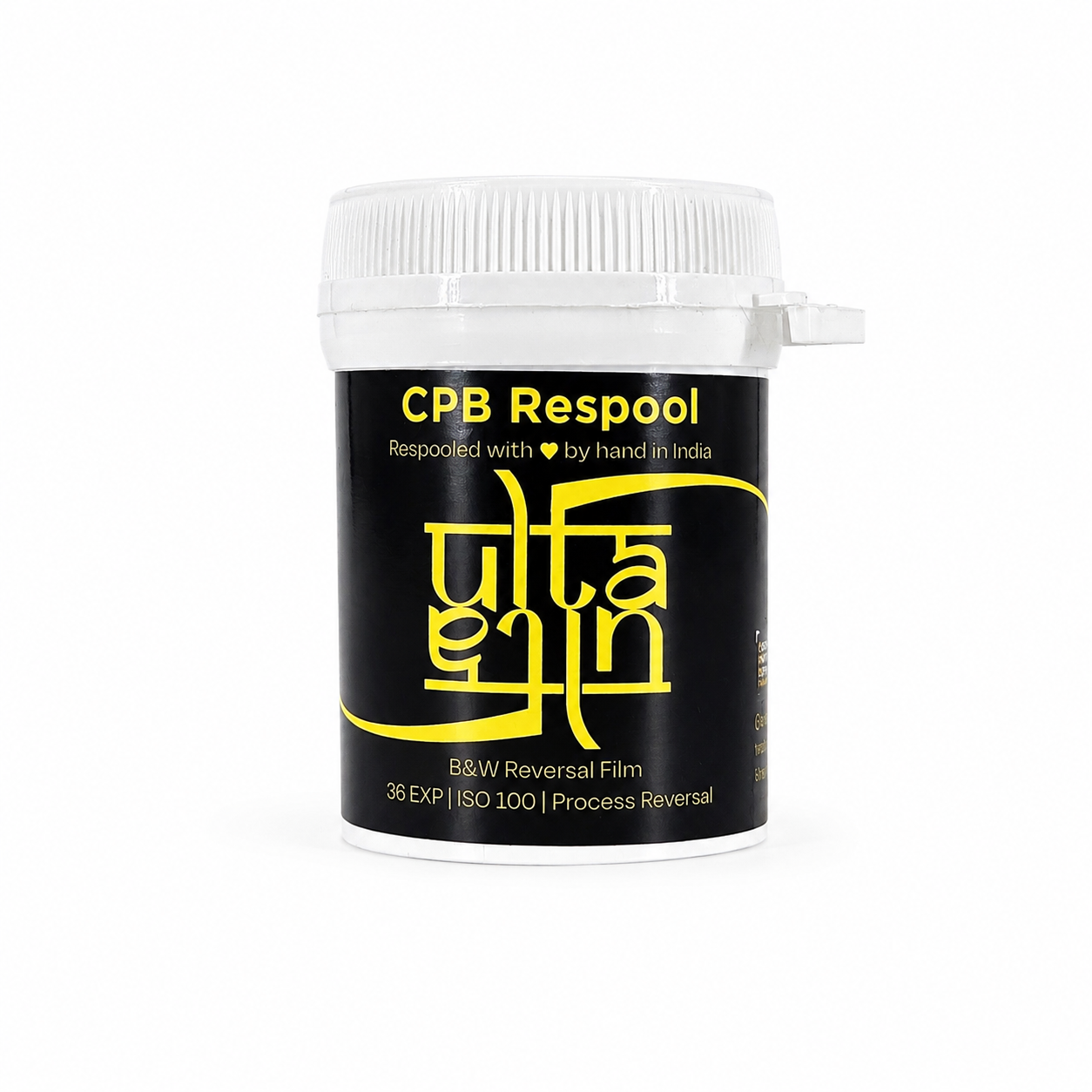 CPB ReSpool Ulta 100 | 35mm B&W Reversal Film Roll | 36 exp