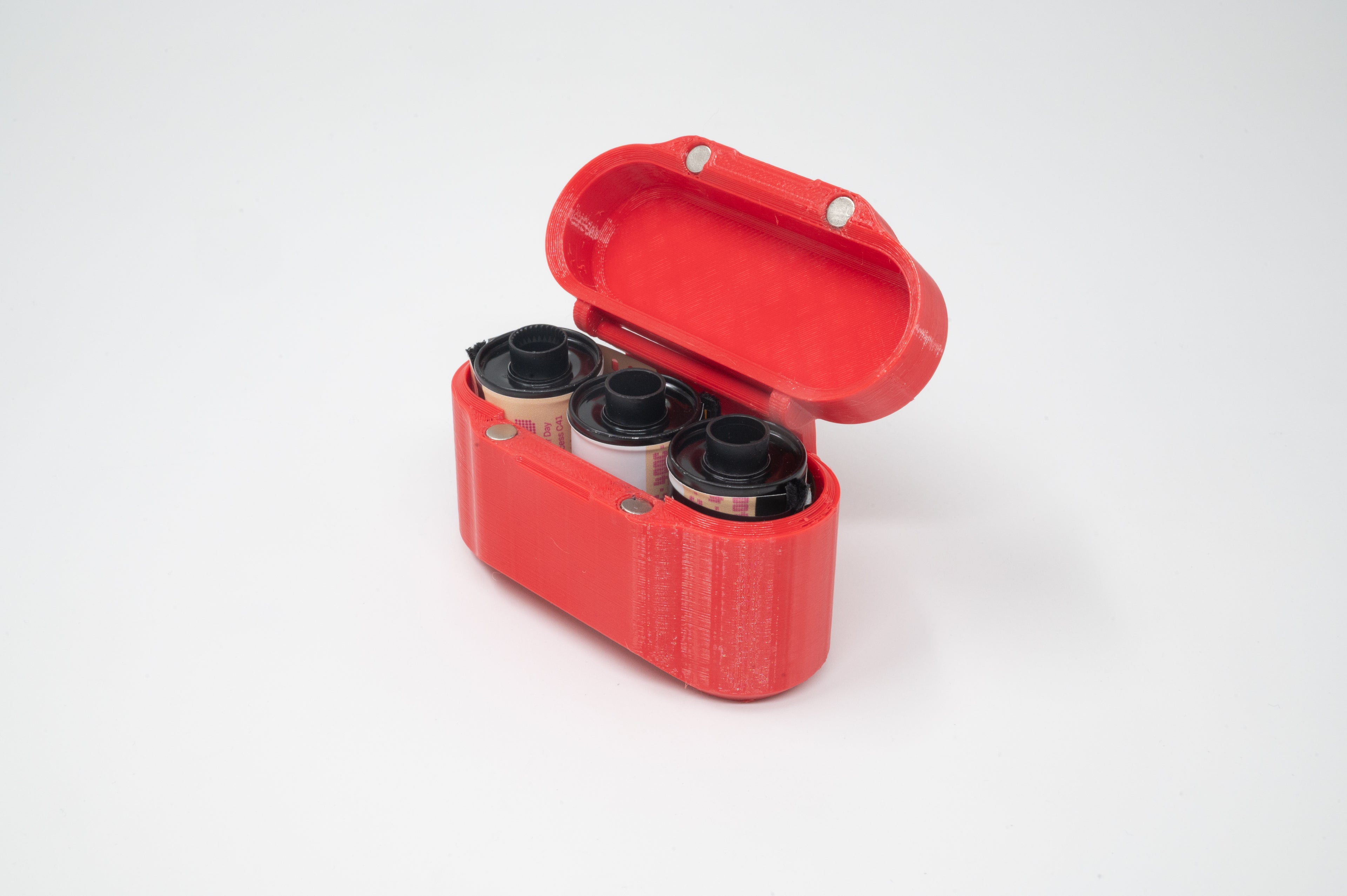The Film Pod | 3 x 35mm Magnetic Film Roll Case | 3D Printed