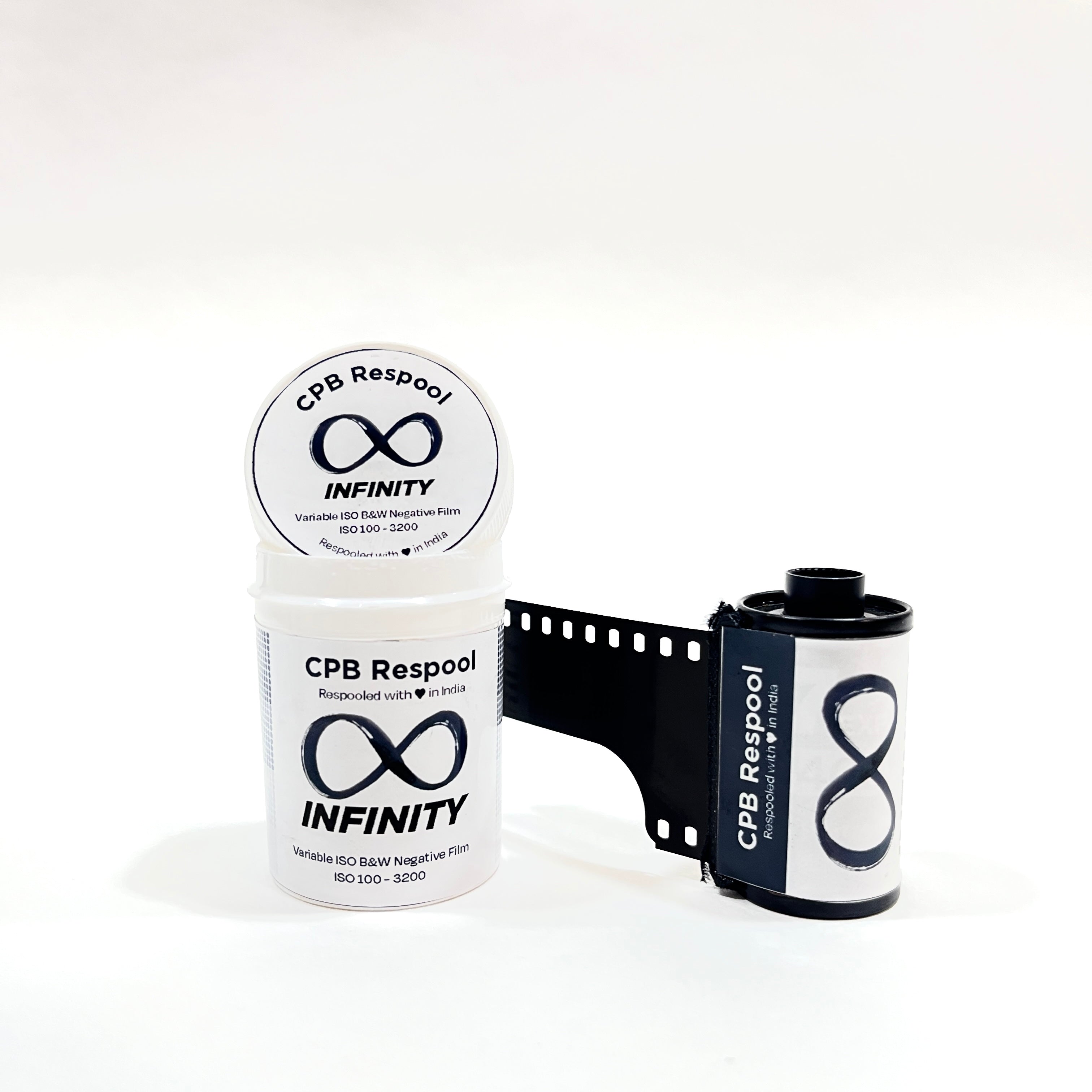 CPB ReSpool Infinity – Variable ISO | 35mm B&W Film Roll | 36 Exp | Dev Included