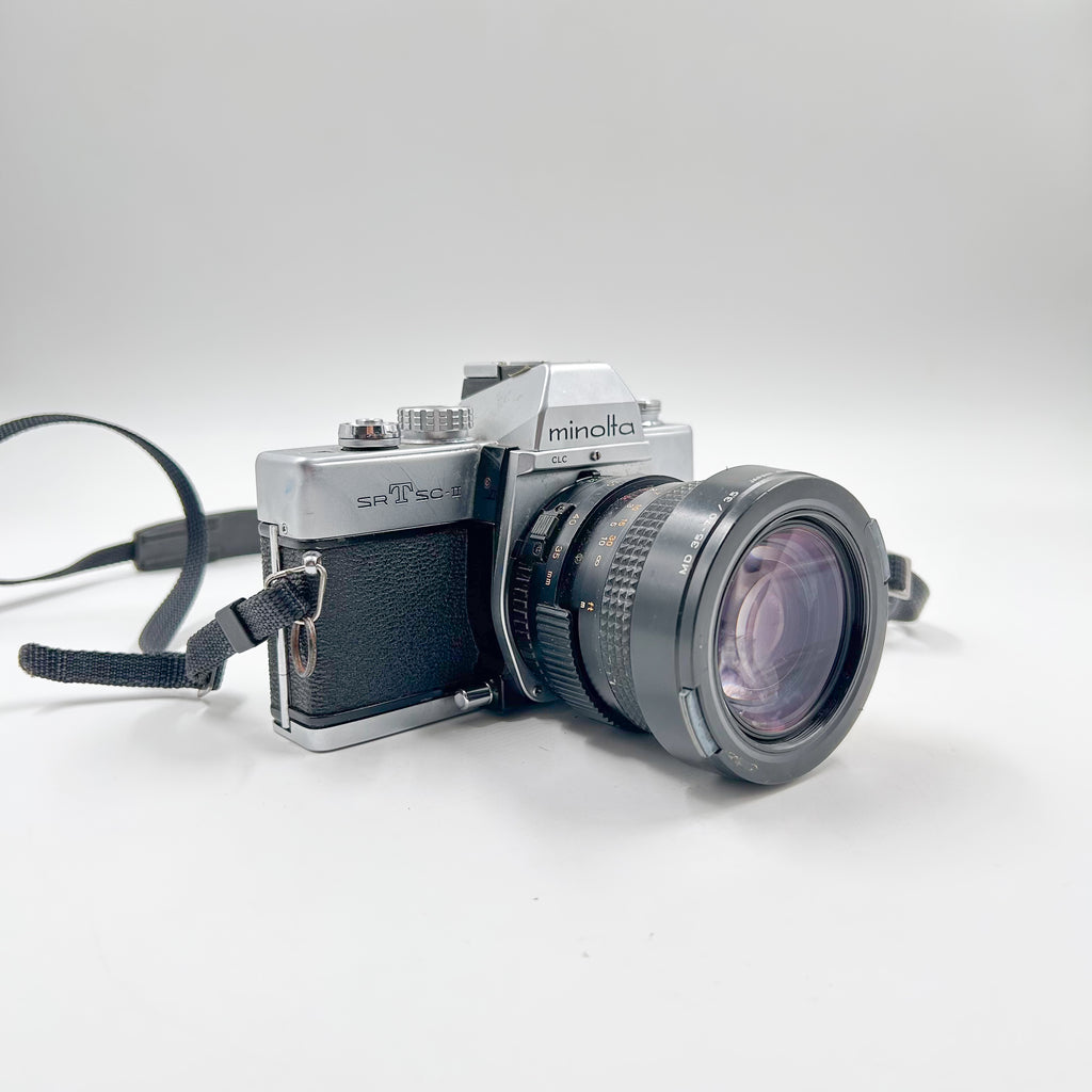 Minolta SR-T SC-II + Minolta 35-70mm f/3.5 | SLR Film Camera + Lens | Good