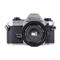 Nikon FG-20 + Nikon Series E 35mm f/2.8 | SLR Film Camera + Lens | Fair