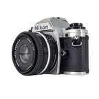 Nikon FG-20 + Nikon Series E 35mm f/2.8 | SLR Film Camera + Lens | Fair