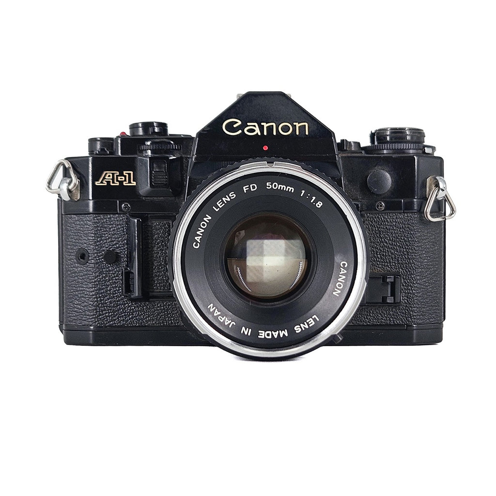 Canon A-1 + Canon FD 50mm f/1.8 | SLR Film Camera + Lens | Excellent