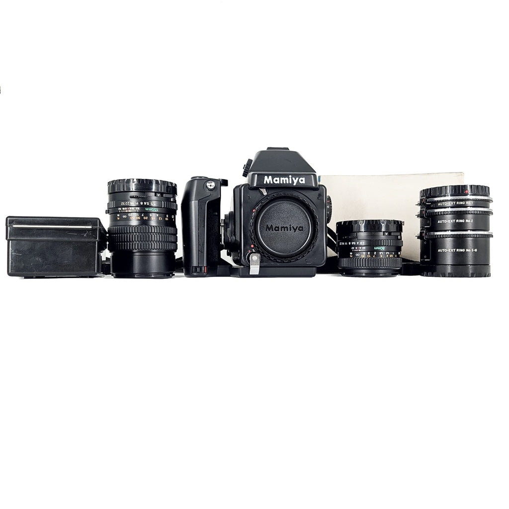 Mamiya 645E + Mamiya Sekor C 80mm f/2.8 + Mamiya Sekor C 150mm f/3.5 | Medium Format Film Camera + Lenses | Excellent