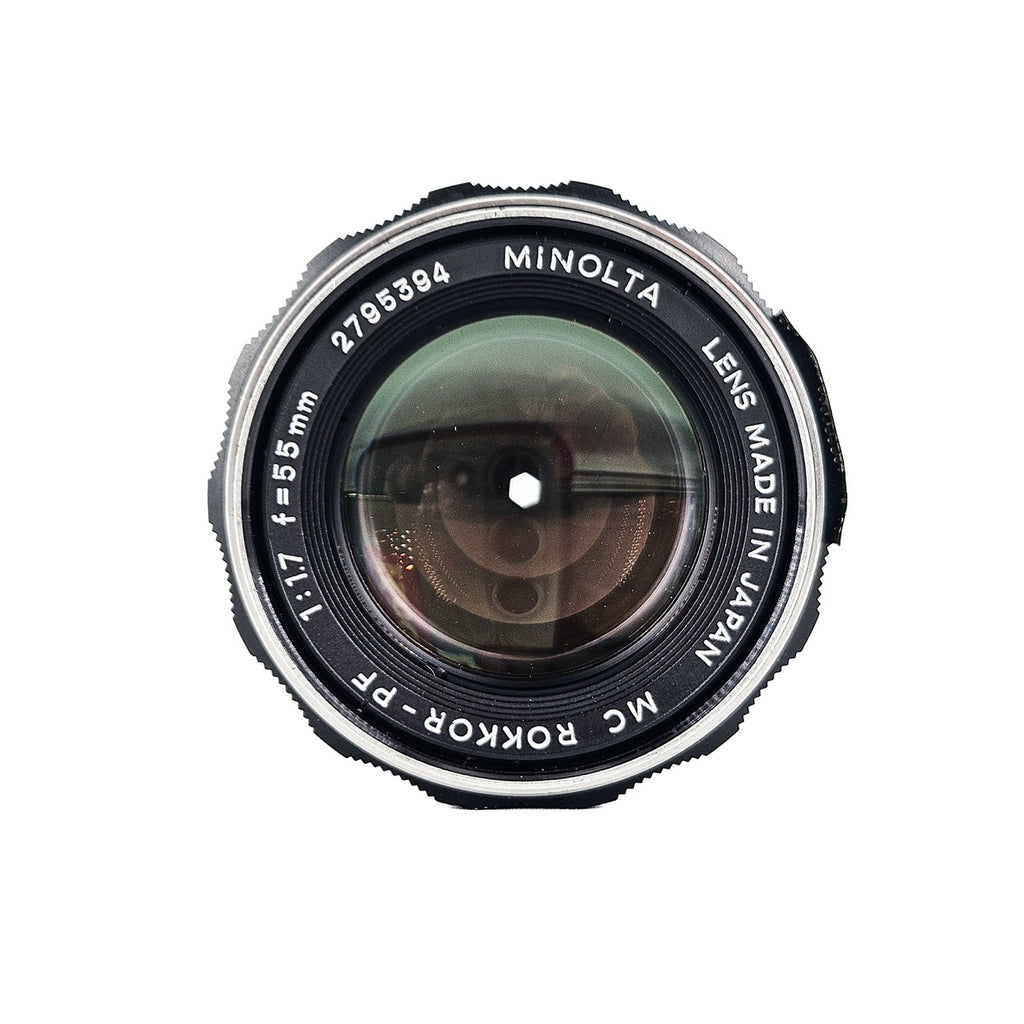 Minolta MC Rokkor-PF 55mm f/1.7 Lens | Minolta SR Mount | Excellent