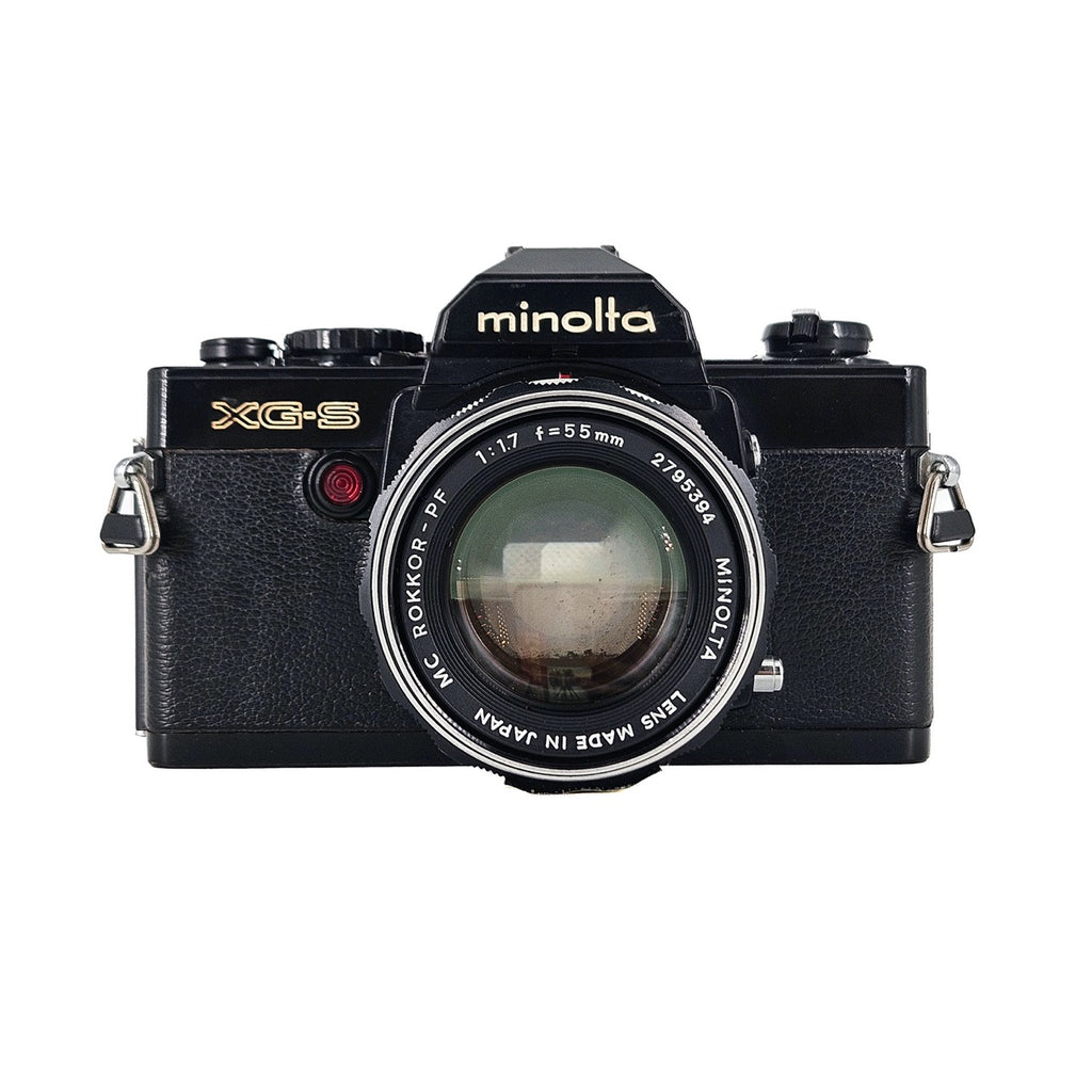 Minolta XG-S + Minolta MC Rokkor-PF 55mm f/1.7 | SLR Film Camera + Lens | Good