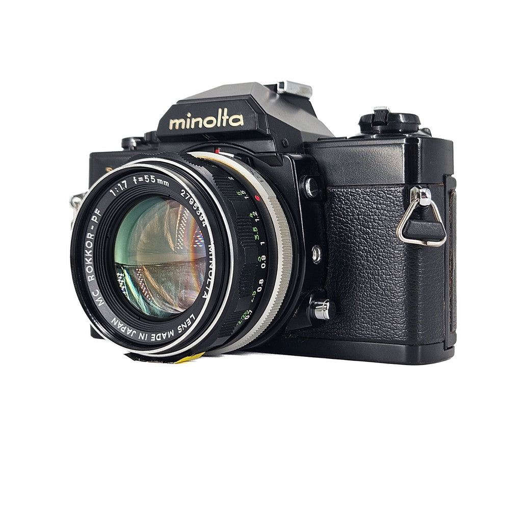 Minolta XG-S + Minolta MC Rokkor-PF 55mm f/1.7 | SLR Film Camera + Lens | Good