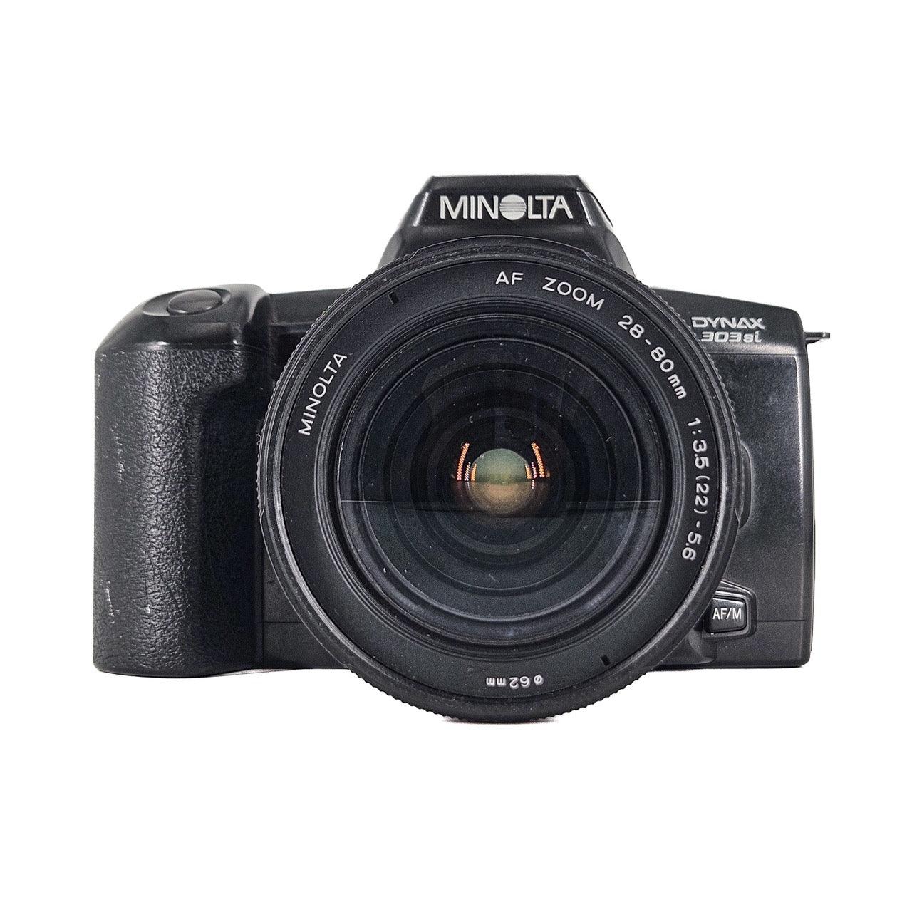 Minolta Dynax 303si + Minolta AF Zoom 28–80mm f/3.5–5.6 | SLR Film Camera + Lens | Good