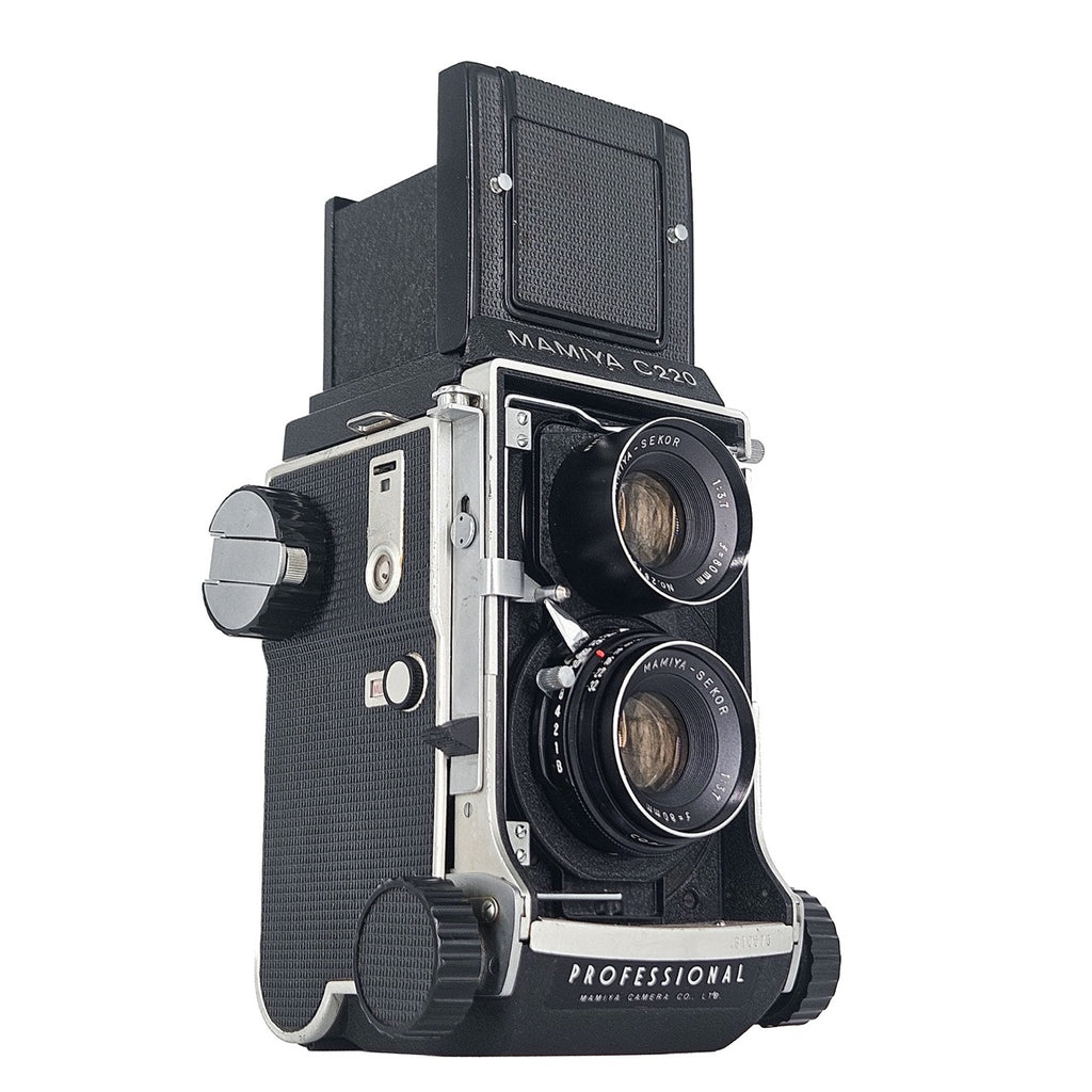 Mamiya C220 + Mamiya-Sekor 80mm f/3.7 | Medium Format Film Camera + Lens | Excellent