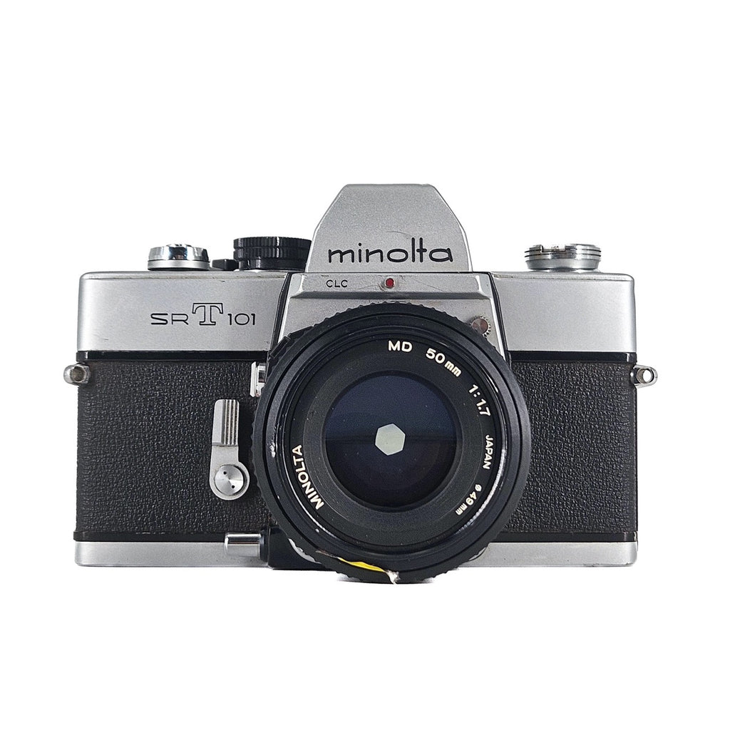 Minolta SRT101 + Minolta MD 50mm f/1.7 | SLR Film Camera + Lens | Excellent
