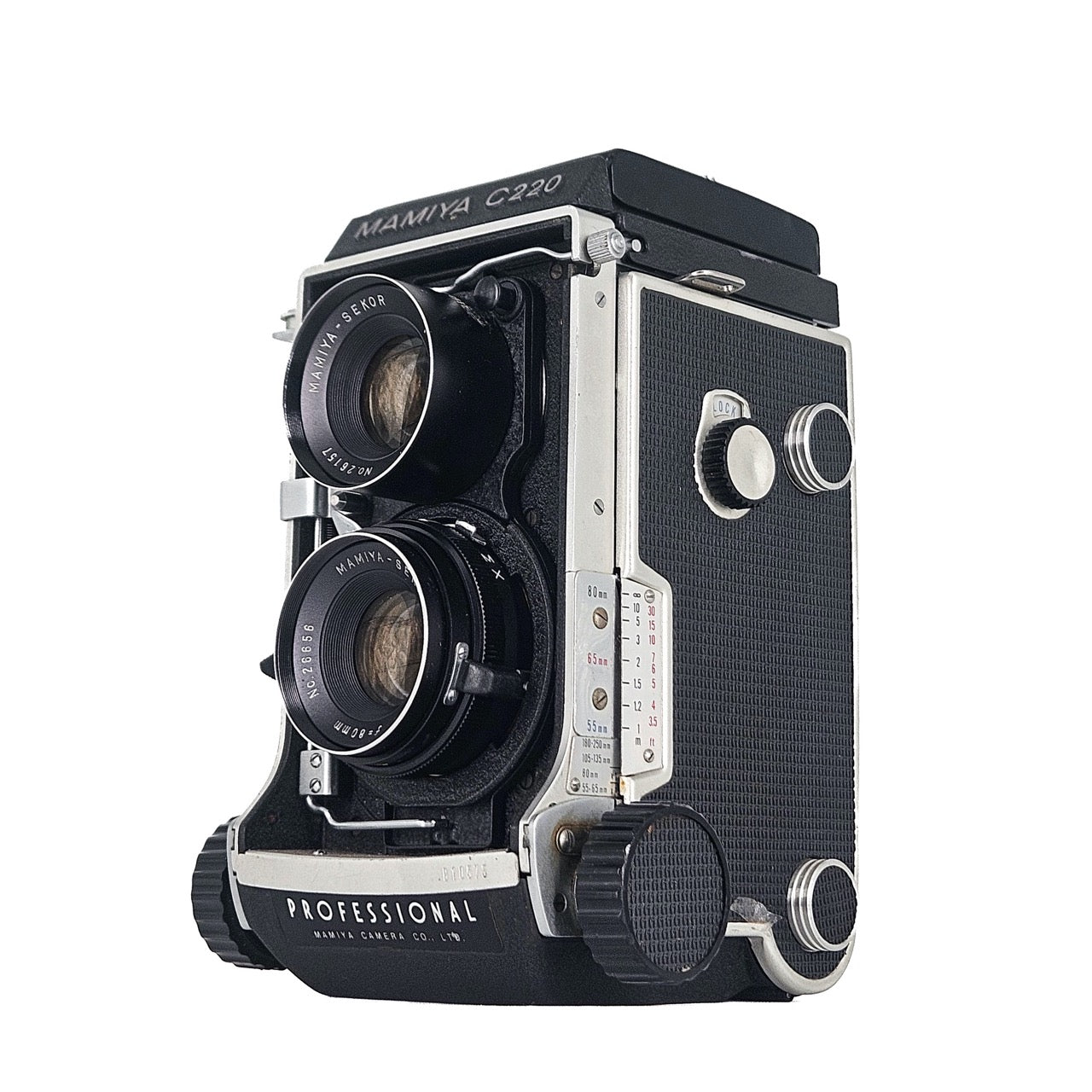 Mamiya C220 + Mamiya-Sekor 80mm f/3.7 | Medium Format Film Camera + Lens | Excellent