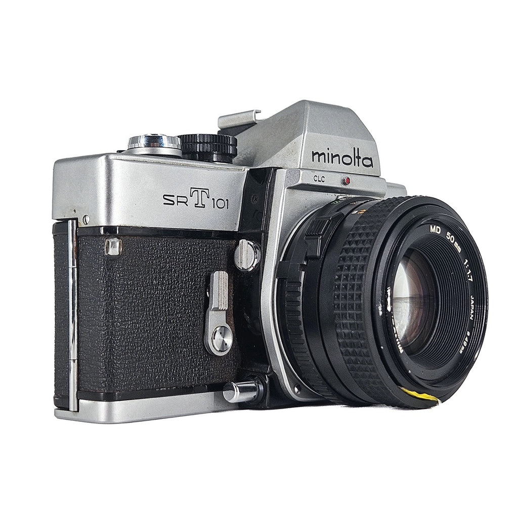 Minolta SRT101 + Minolta MD 50mm f/1.7 | SLR Film Camera + Lens | Excellent