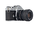 Asahi Pentax KM + Cosina 35–70mm f/3.5-4.8 Macro | SLR Film Camera + Lens | Fair
