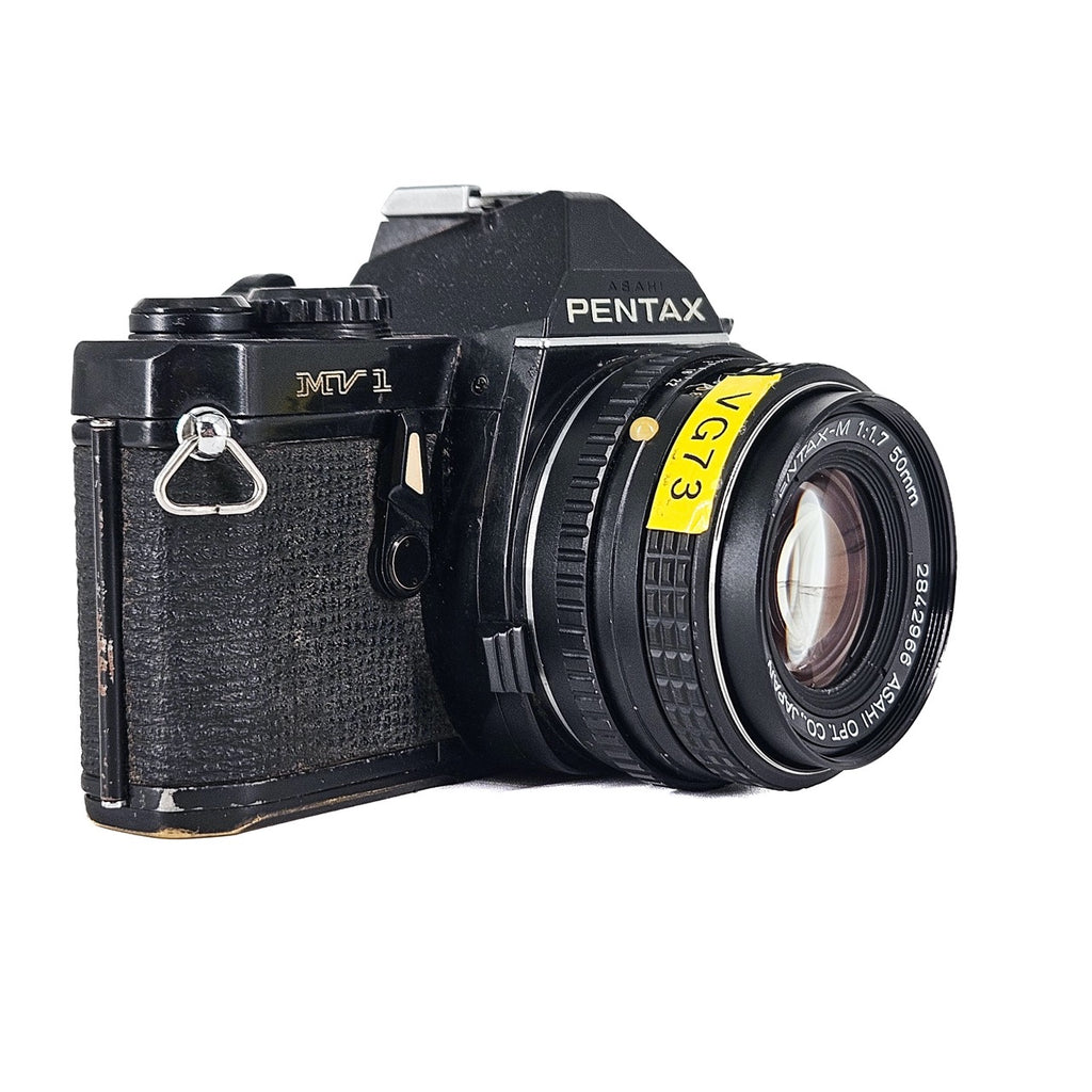 Pentax MV-1 + Asahi SMC Pentax-M 50mm f/1.7 | SLR Film Camera + Lens | Good