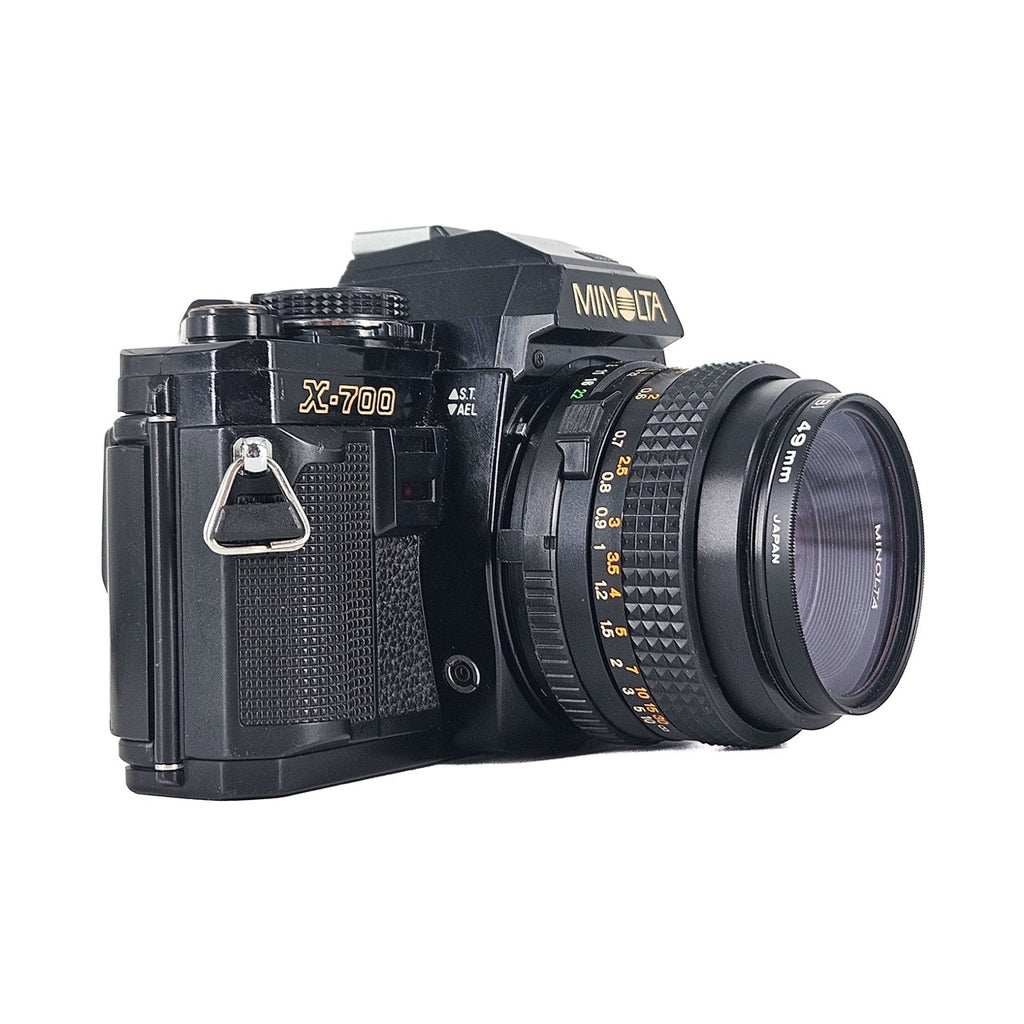 Minolta X-700 + Minolta MD 50mm f/1.7 | SLR Film Camera + Lens | Excellent