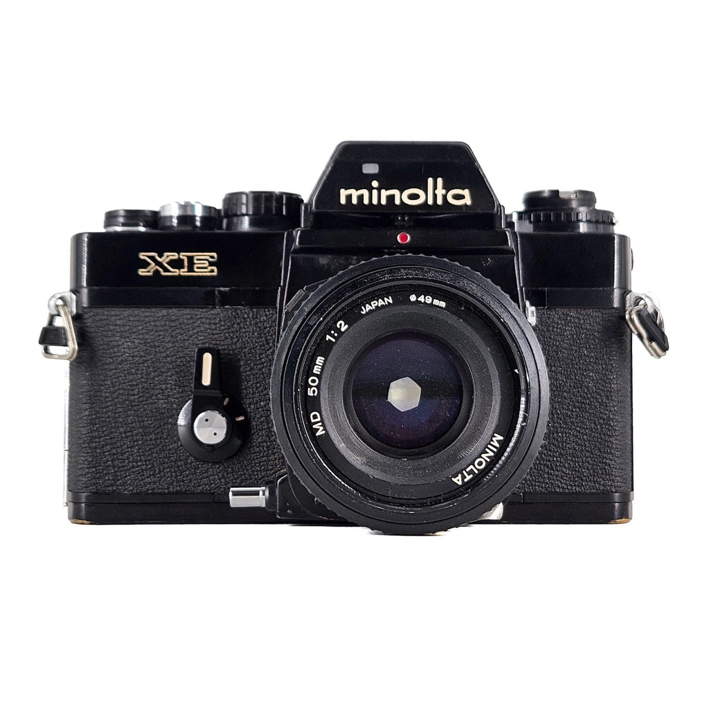Minolta XE + Minolta MD 50mm f/2 | SLR Film Camera + Lens | Good