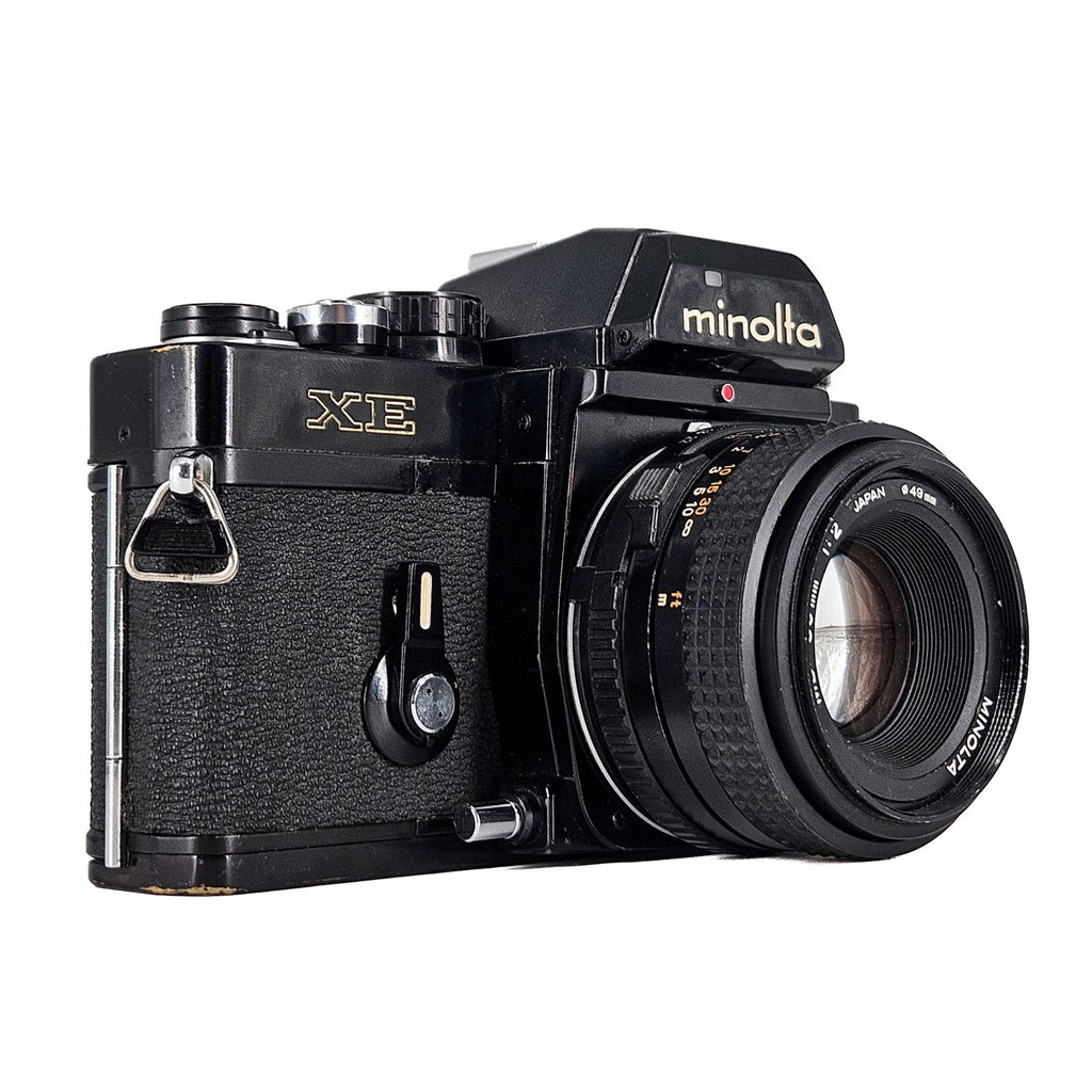 Minolta XE + Minolta MD 50mm f/2 | SLR Film Camera + Lens | Good