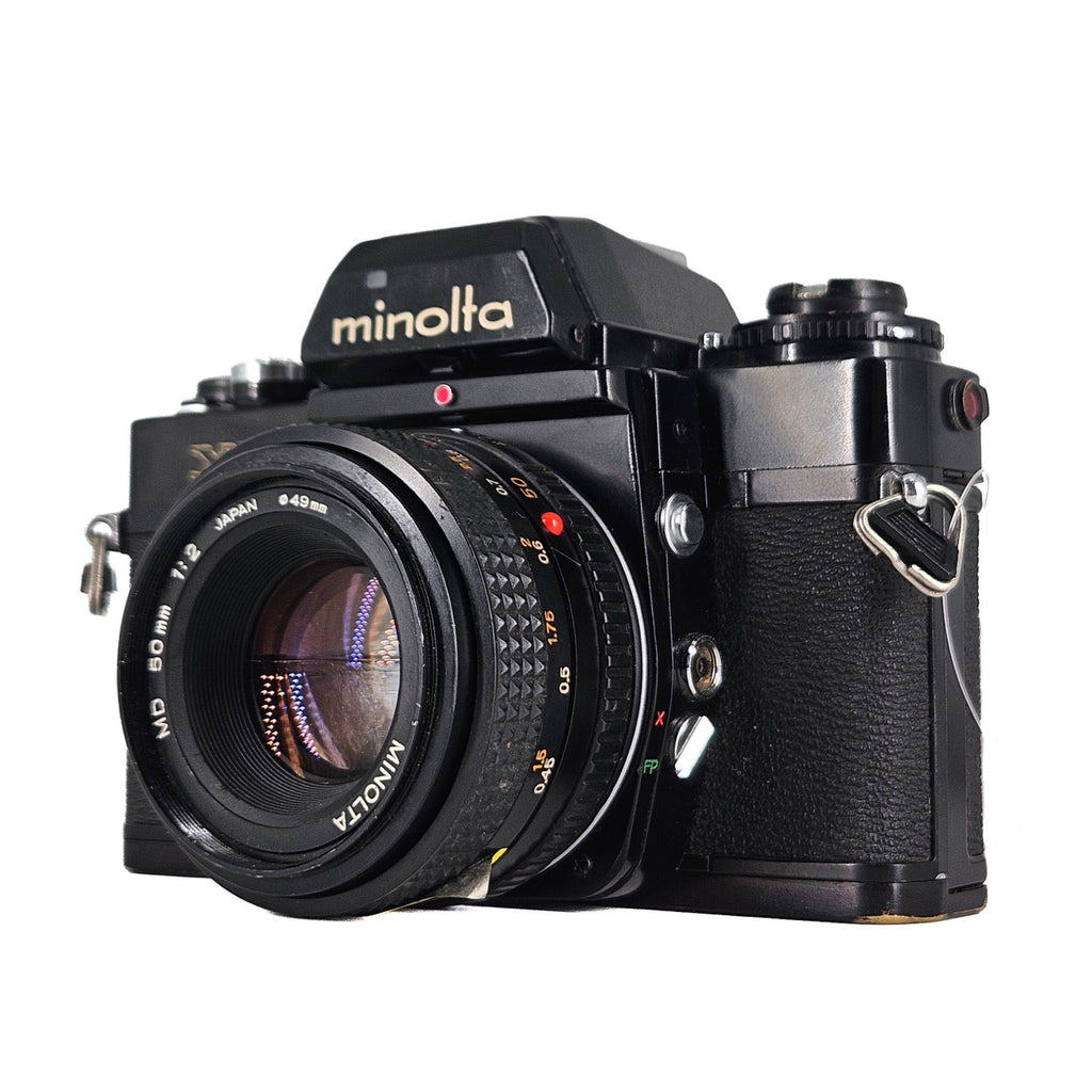 Minolta XE + Minolta MD 50mm f/2 | SLR Film Camera + Lens | Good
