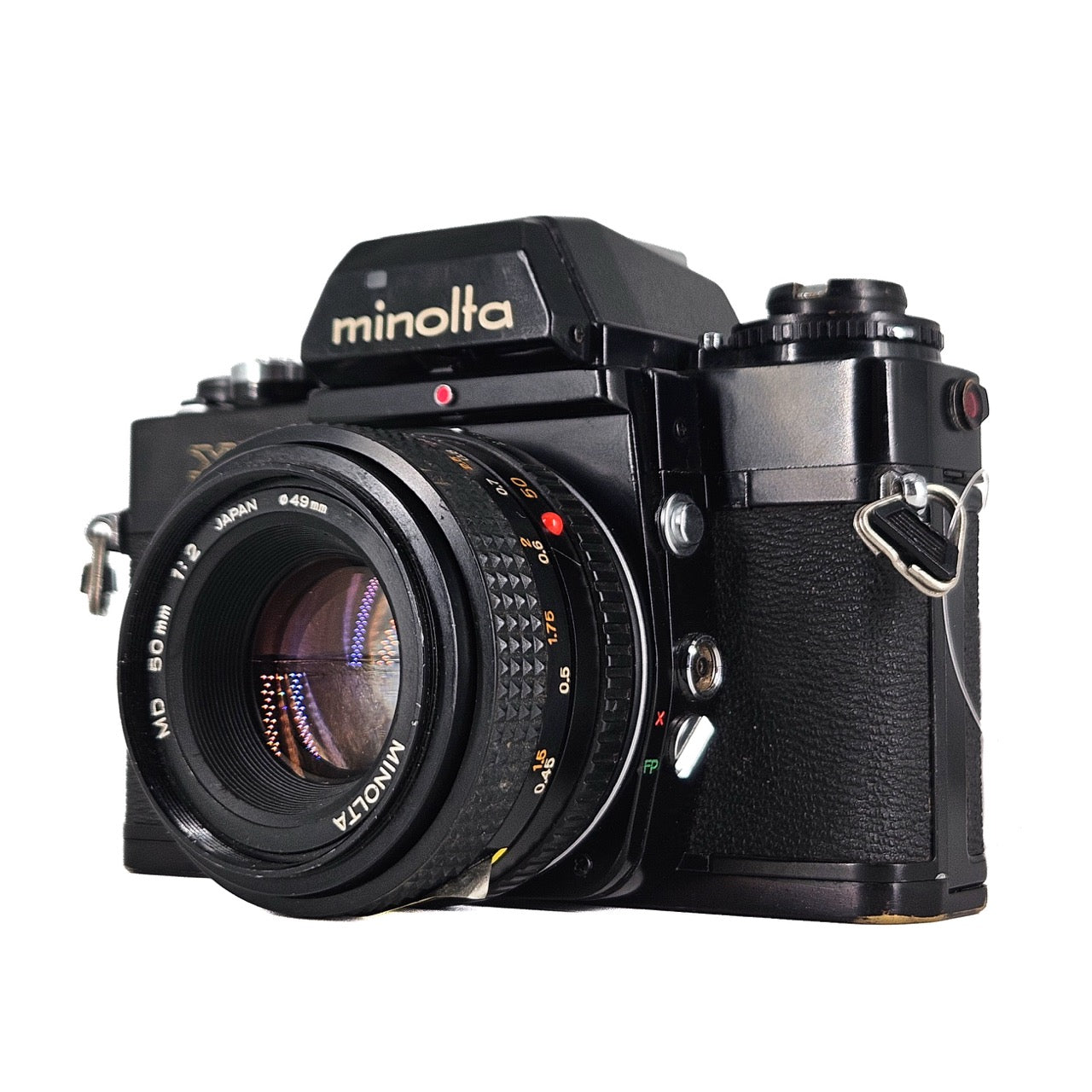 Minolta XE + Minolta MD 50mm f/2 | SLR Film Camera + Lens | Good