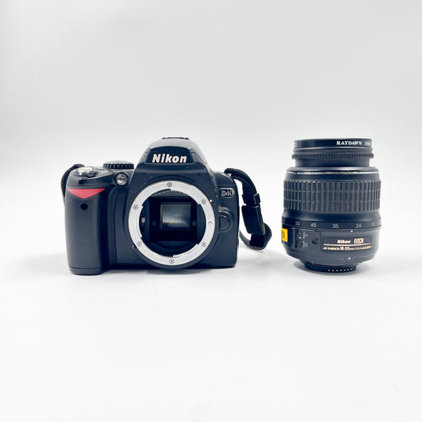 Nikon D40 DX 18-55mm AF-S Nikkor Camera Digital ED II SLR + DSLR G