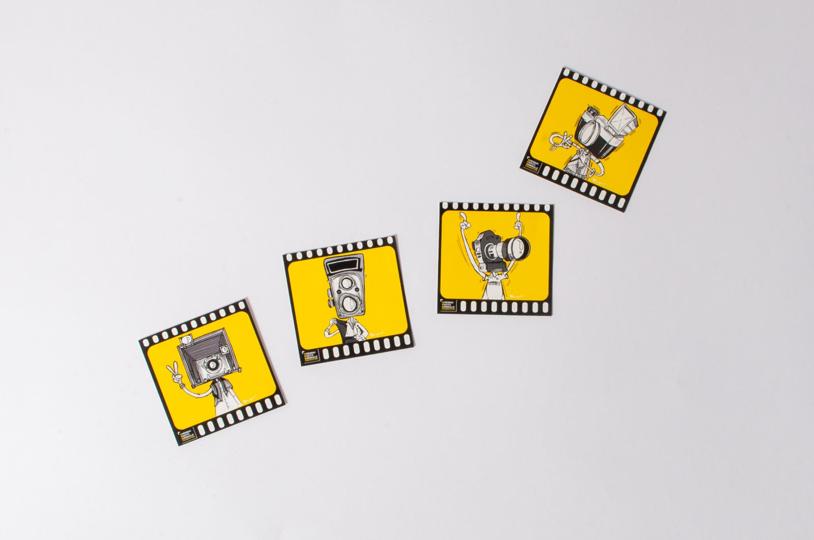 Camerahead on Film Strip Stickers