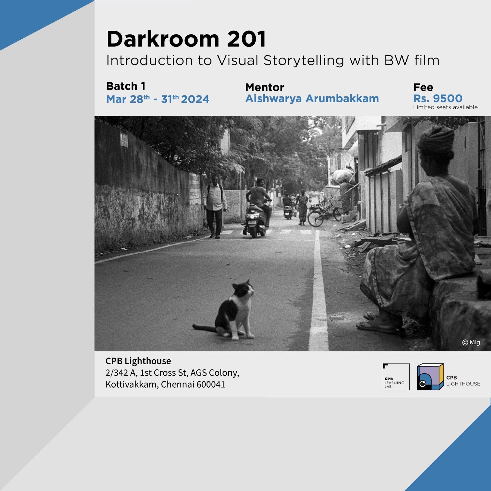Darkroom 201 - Introduction to Visual Storytelling with BW film