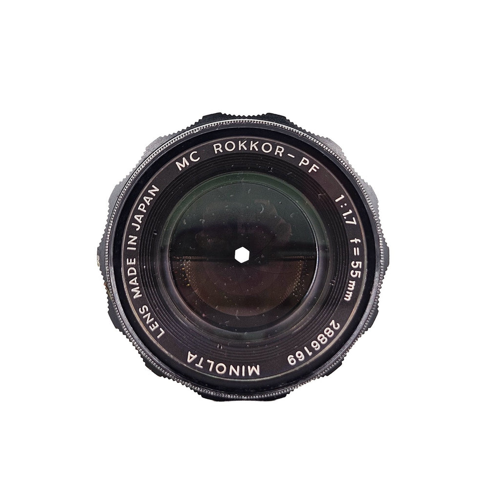 Minolta MC Rokkor-PF 55mm f/1.7 Lens | Minolta SR Mount | Fair