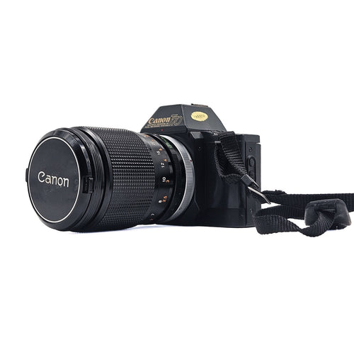 Canon T70 + Canon 135mm f2.5 | SLR Film Camera + Lens | Good