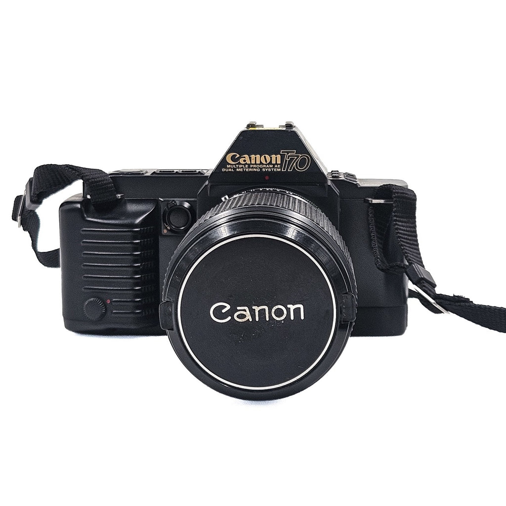 Canon T70 + Canon 135mm f2.5 | SLR Film Camera + Lens | Good